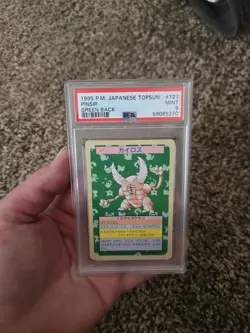 Pokemon Japanese Topsun Pinsir #127 Green Back PSA 9 1995 Vintage - Image 1
