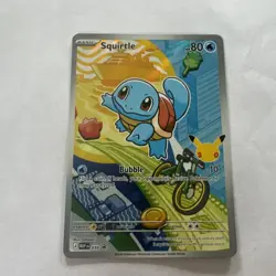 First Partner Illustration Squirtle 039 Promo Full Art Holo Pokemon TCG - Image 1