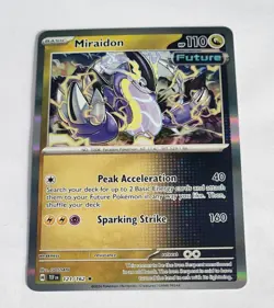 Miraidon 121/162 Holo Rare Pokemon TCG Scarlet & Violet Temporal Forces - Image 1