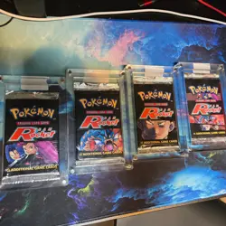 Pokemon TCG Team Rocket Sealed Boosters Complete Art Set (4 booster) WOTC 2000 - Image 1