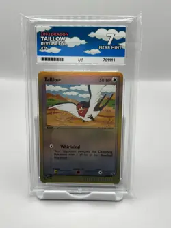 Pokemon TCG Taillow Reverse Foil 2003 EX Dragon ACE 7 Near Mint Pop 1 - Image 1