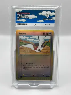 Pokemon TCG Taillow Reverse Foil 2003 EX Dragon ACE 7 Near Mint Pop 1 - Image 2