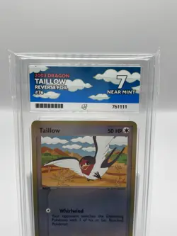 Pokemon TCG Taillow Reverse Foil 2003 EX Dragon ACE 7 Near Mint Pop 1 - Image 3