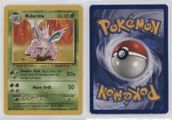 Nidorino Pokemon Base Set #37 1999 - Image 3