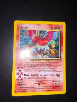2001 Pokemon HO-OH #7/64 Neo Revelation Unlimited Holo Rare ENG - Image 2