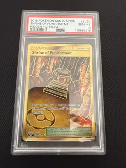 Pokemon Sun & Moon Hidden Fates - PSA 10 Shrine of Punishment SV90/SV94 - Image 1