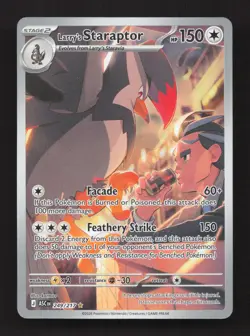 Larry's Staraptor 249/217 Illustration Rare Ascended Heroes Pokemon Near Mint - Image 1