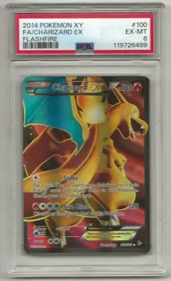 CHARIZARD FA/EX - 2014 Nintendo -Pokemon XY - Flashfire #100 Graded 6 (2502a) - Image 1