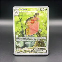 Pokemon Vivillon 193/191 Sv08 Surging Sparks Holo Illustration Rare 120 HP NM/M - Image 1