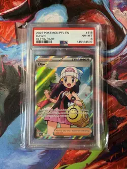 2025 POKEMON PFL EN-PHANTASMAL FLAMES ULTRA RARE #118 DAWN PSA 8 - Image 1