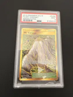 Pokemon Sun & Moon Hidden Fates - PSA 9 Mt. Coronet SV89/SV94 - Image 1