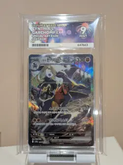 Cynthia's Garchomp EX 087/063 Korean Heatwave Arena SAR Graded Ace 9 Pokemon - Image 1