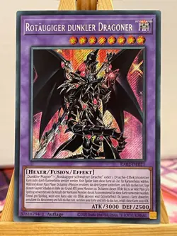 Rotaugiger Dunkler Dragoner RA02-DE021 Secret Rare Deutsch NM YUGIOH - Image 1