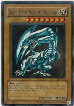 Moderately Played Blue-Eyes White Dragon - SDK-001 - Ultra Rare - Unlimited Edit - Image 1