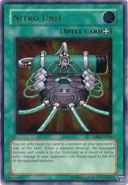 Yugioh! HP Nitro Unit - TLM-EN046 - Ultimate Rare - Unlimited Edition Heavily Pl - Image 1