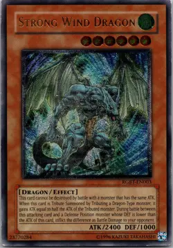 Yugioh Strong Wind Dragon RGBT-EN003 Ultimate Rare NM - Image 1