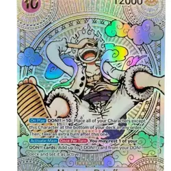 One Piece Monkey D. Luffy OP05-119 SP Full Art Holo Card 12000 Power - Image 1