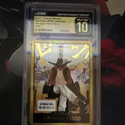 Don!! - Dracule Mihawk Gold Japanese CGC Pristine 10 One Piece Azure Sea's Seven - Image 1