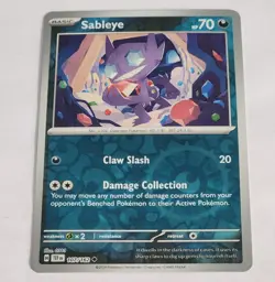 Sableye 107/162 Reverse Holo Pokemon TCG Scarlet & Violet Temporal Forces - Image 1