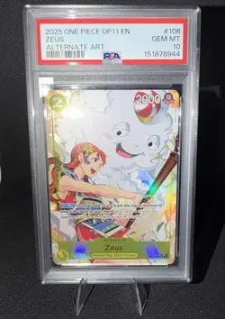 Zeus One Piece Op11-A Fist Of Divine Speed 106 NM PSA 10 - Image 1