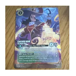 Disney Captain Hook-The Pirate King Foil Character Card Lorcana TCG 215/204 EN - Image 1