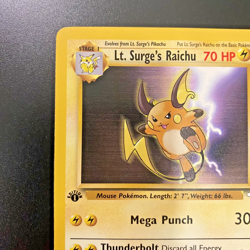 Lt. Surge's Raichu 28/132 1st Edition Gym Heroes Regular LP - Pokemon Card - Image 2