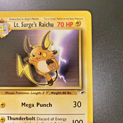 Lt. Surge's Raichu 28/132 1st Edition Gym Heroes Regular LP - Pokemon Card - Image 3