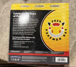Collection Box Pokemon Booster Packs Pikachu Promo Card Coin 2026 - Image 2