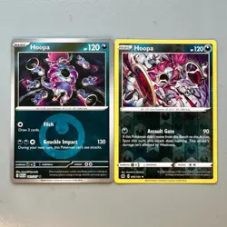 Hoopa Pokemon TCG Lot 2 Rare Dark Type Reverse Holo Cards 083/159 140/217 - Image 1