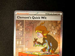 Pokemon Card TCG - Clemont's Quick Wit 243/191 - Surging Sparks - SIR - NM ⭐ - Image 2