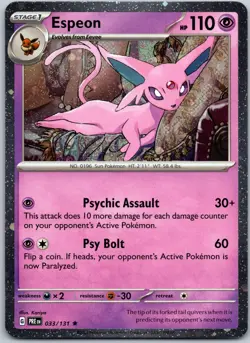 Espeon 033/131 (Cosmos Holo) Rare Miscellaneous Cards & Products NM - Image 1