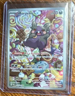 Pokemon Morpeko 206/182 SV04 Paradox Rift Illustration Rare Full Art Holo Card - Image 1