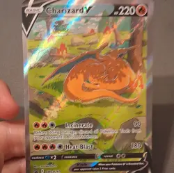 Pokemon TCG Charizard V SWSH260 220 HP Full Art Holo Promo Card English - Image 3
