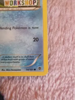 Pokemon tcg Squirtle - 14/101 Build A Bear Workshop Stamped Promo Card - 2013 LP - Image 4