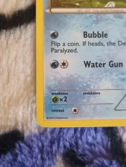 Pokemon tcg Squirtle - 14/101 Build A Bear Workshop Stamped Promo Card - 2013 LP - Image 5