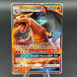 Pokemon TCG Charizard GX SM195 Promo Holo Dragon 250 HP Sm Set Card - Image 1