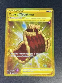 Cape of Toughness 200/185 Vivid Voltage Gold Secret Rare Pokemon TCG Card NM - Image 2