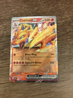 Pokemon Charizard ex 161 SVP: Scarlet & Violet Promo Full Art Holo Card 330 HP - Image 2
