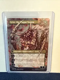 MTG Grist, Voracious Larva/ The Plague Swarm (Borderless) MH3 Regular - Image 2