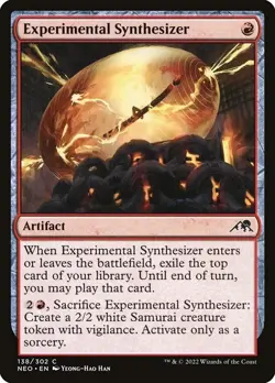 EXPERIMENTAL SYNTHESIZER X 4 N/M- KAMIGAWA NEON DYNASTY MAGIC THE GATHERING - Image 1