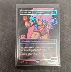 TMNT MTG Krang, the All-Powerful pixel art surge foil Near Mint - Image 1