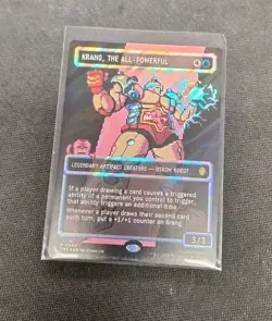 TMNT MTG Krang, the All-Powerful pixel art surge foil Near Mint - Image 2