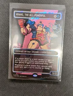 TMNT MTG Krang, the All-Powerful pixel art surge foil Near Mint - Image 3