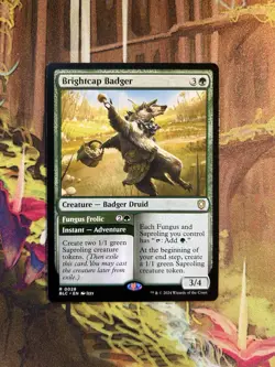 1x Brightcap Badger // Fungus Frolic NM Eng MTG - Bloomburrow Commander - Image 1