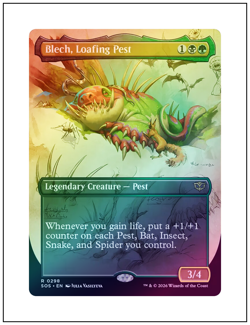 1x Blech, Loafing Pest, Borderless Art Foil, Magic MTG NM - Image 1