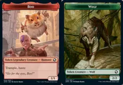 1 x Boo Token // Wolf Token - Foil - Adventures in the Forgotten Realms - Light - Image 1