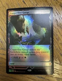 Mtg NM Copperline Gorge Foil Zendikar Rising Expedition Land. - Image 1