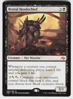 BRUTAL HORDECHIEF 64 MYTHIC FATE REFORGED MAGIC: THE GATHERING NM/M - Image 1