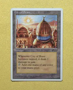 Magic the Gathering - City of Brass - Chronicles - White Border - 1995 - Image 1