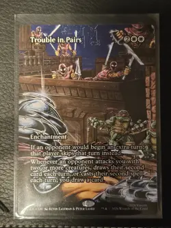 Trouble in Pairs - Borderless Foil #0003 - Mythic Rare - MTG - TMNT - Image 1